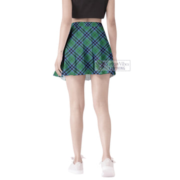 Keith Ancient Tartan Women's Plated Mini Skirt Cross Style