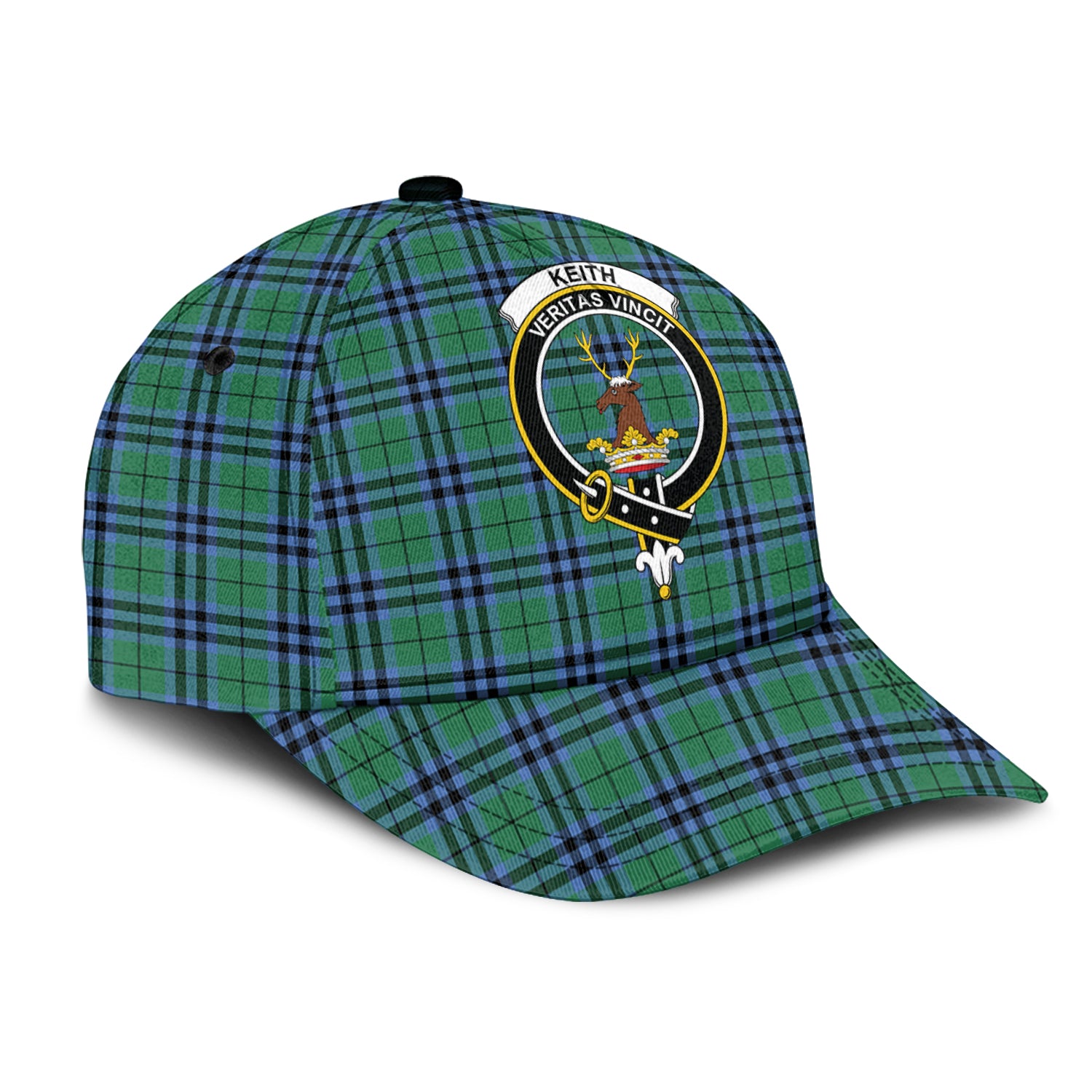 Keith Ancient Tartan Classic Cap with Family Crest - Tartan Vibes Clothing