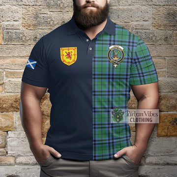 Keith Ancient Tartan Polo Shirt Alba with Scottish Lion Royal Arm Half Style