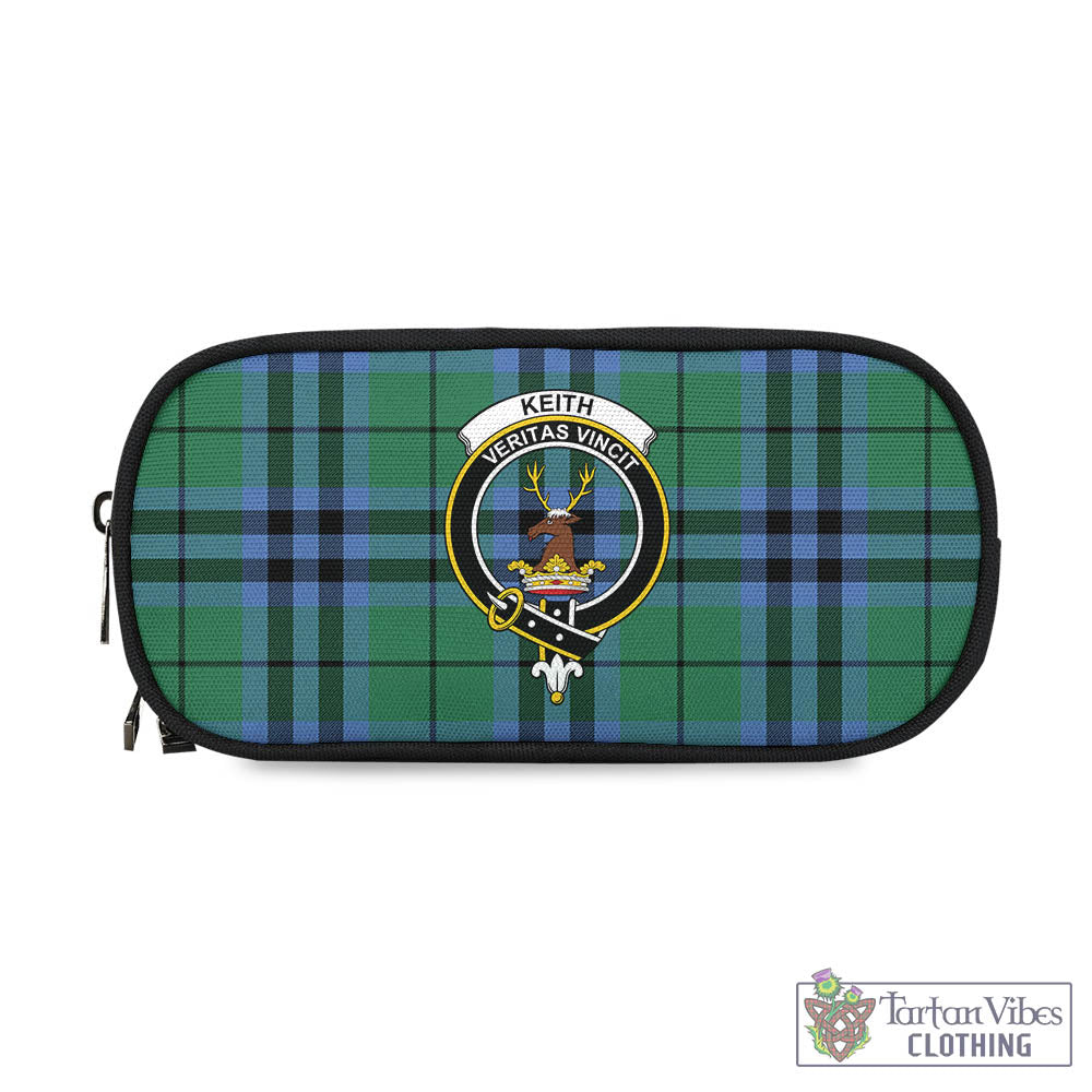 Tartan Vibes Clothing Keith Ancient Tartan Pen and Pencil Case with Family Crest