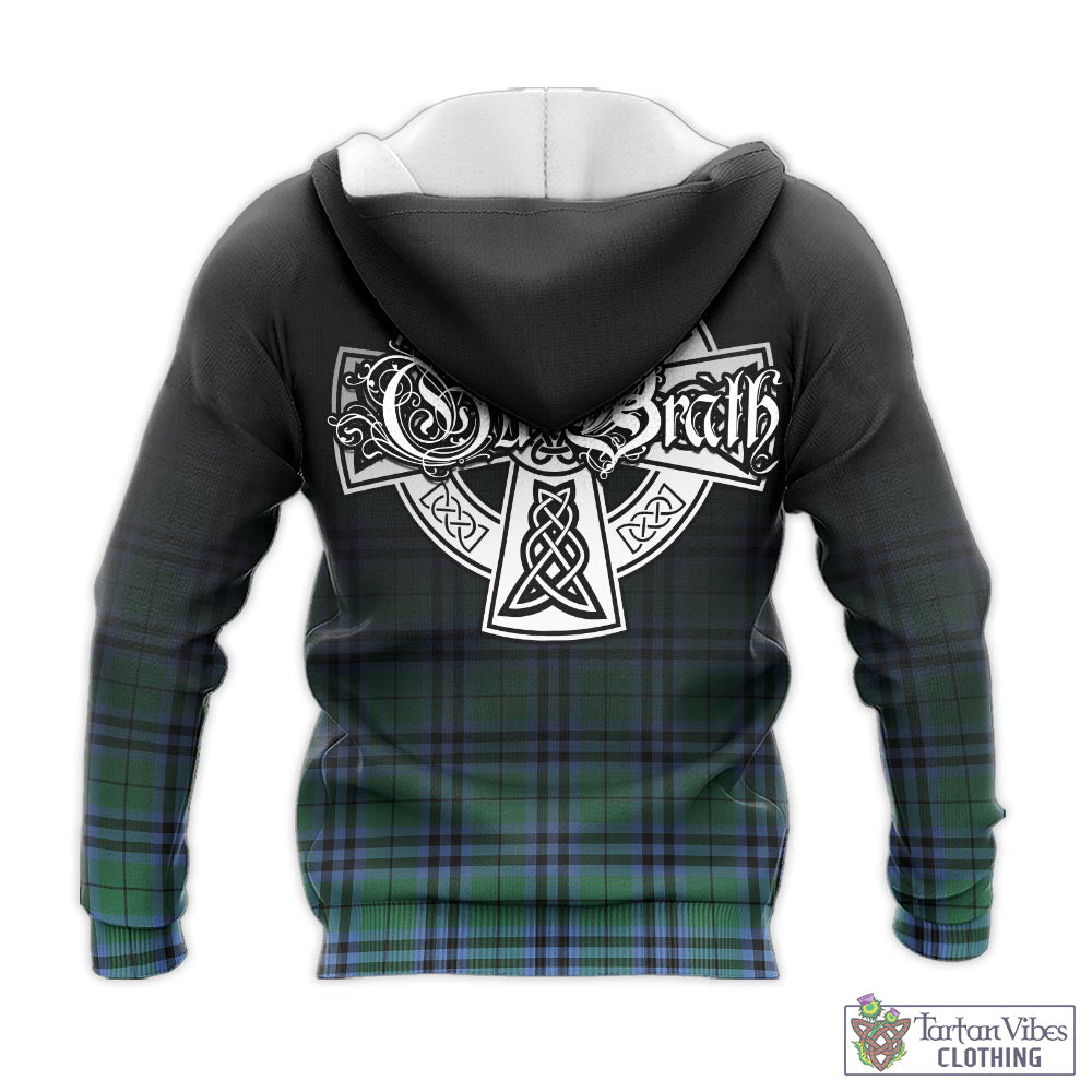 Tartan Vibes Clothing Keith Ancient Tartan Knitted Hoodie Featuring Alba Gu Brath Family Crest Celtic Inspired