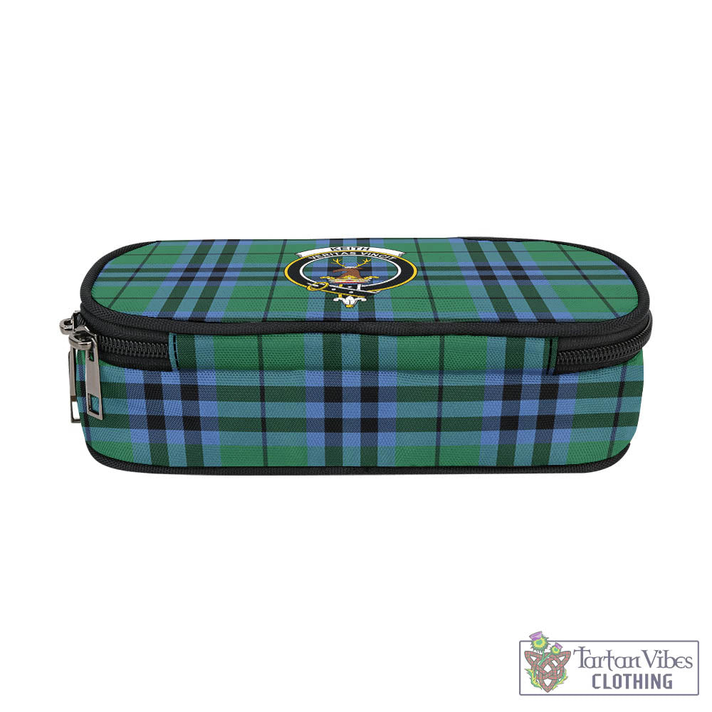 Tartan Vibes Clothing Keith Ancient Tartan Pen and Pencil Case with Family Crest