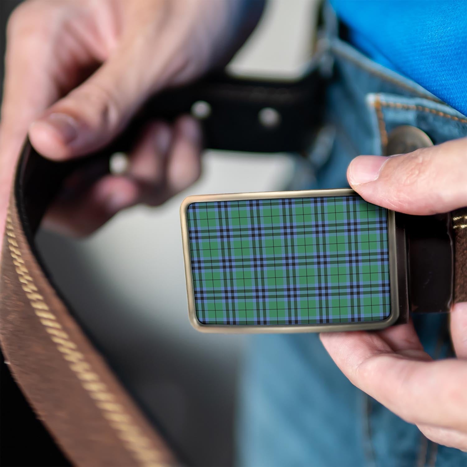 Keith Ancient Tartan Belt Buckles - Tartan Vibes Clothing