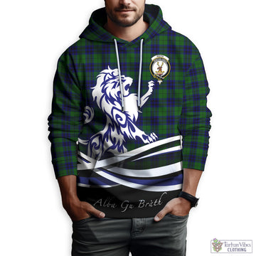 Keith Modern Tartan Hoodie with Alba Gu Brath Regal Lion Emblem