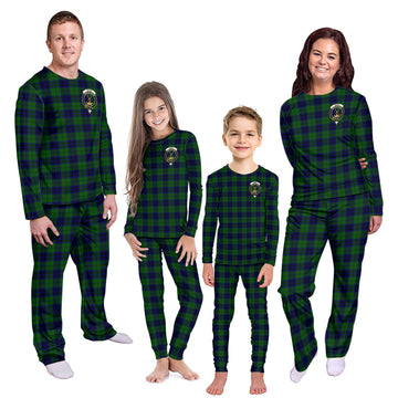 Keith Modern Tartan Pajamas Family Set with Family Crest