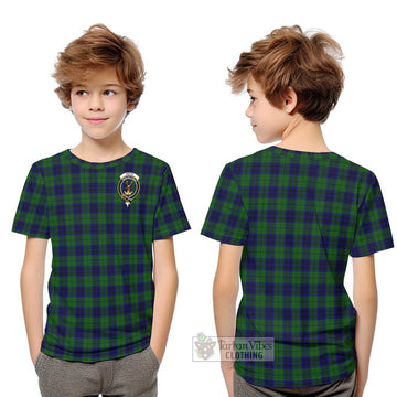 Keith Modern Tartan Kid T-Shirt with Family Crest