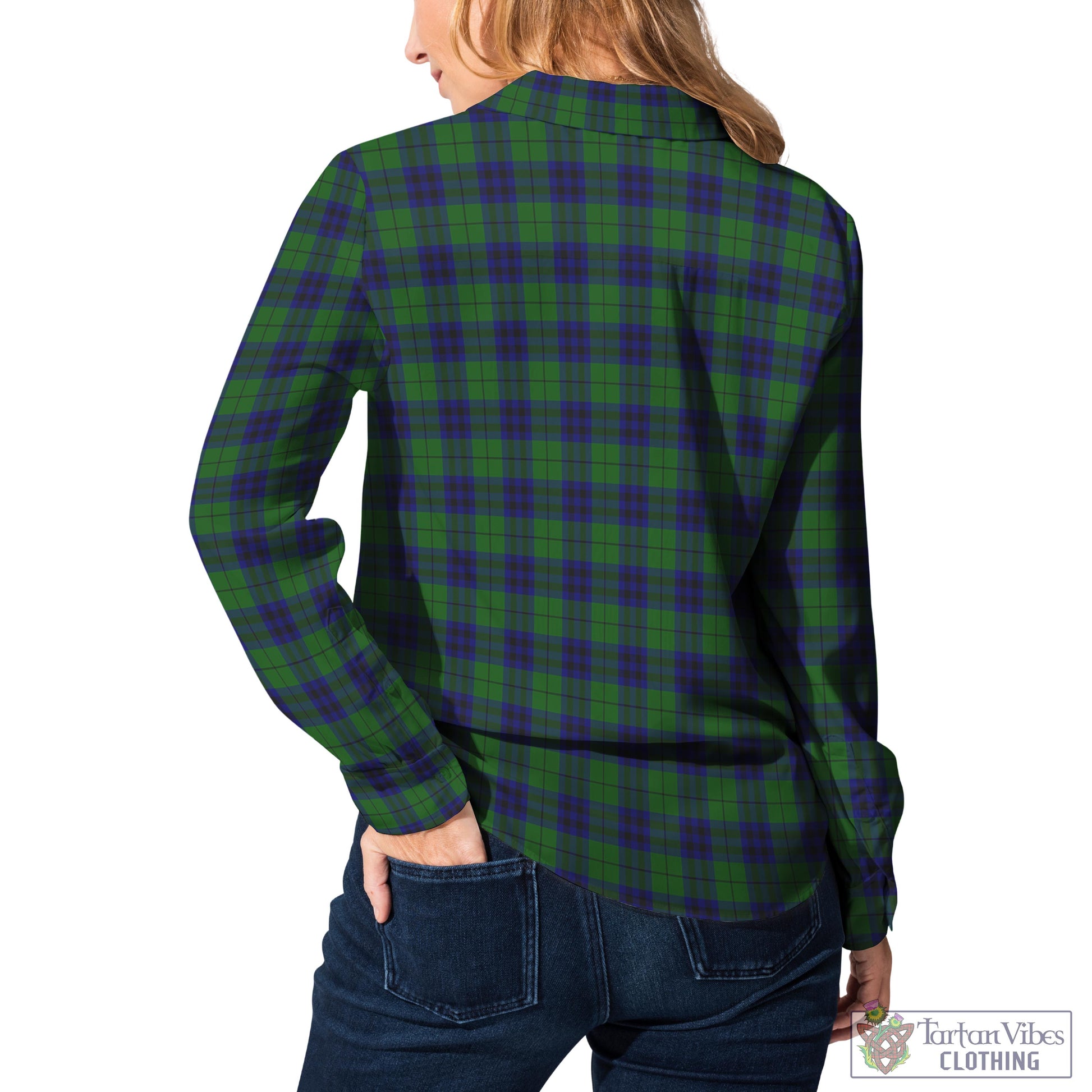 Keith Modern Tartan Womens Casual Shirt