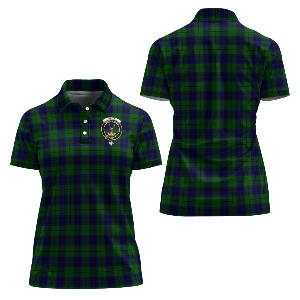 Keith Modern Tartan Polo Shirt with Family Crest For Women Women - Tartan Vibes Clothing