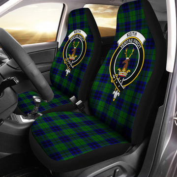 Keith Modern Tartan Car Seat Cover with Family Crest