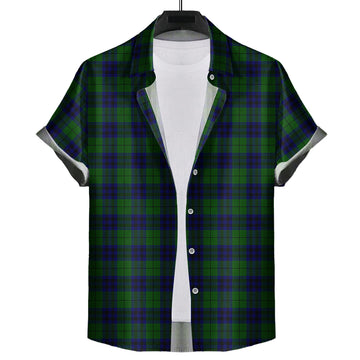 Keith Modern Tartan Short Sleeve Button Down Shirt