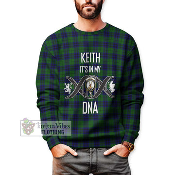 Keith Modern Tartan Sweatshirt with Family Crest DNA In Me Style