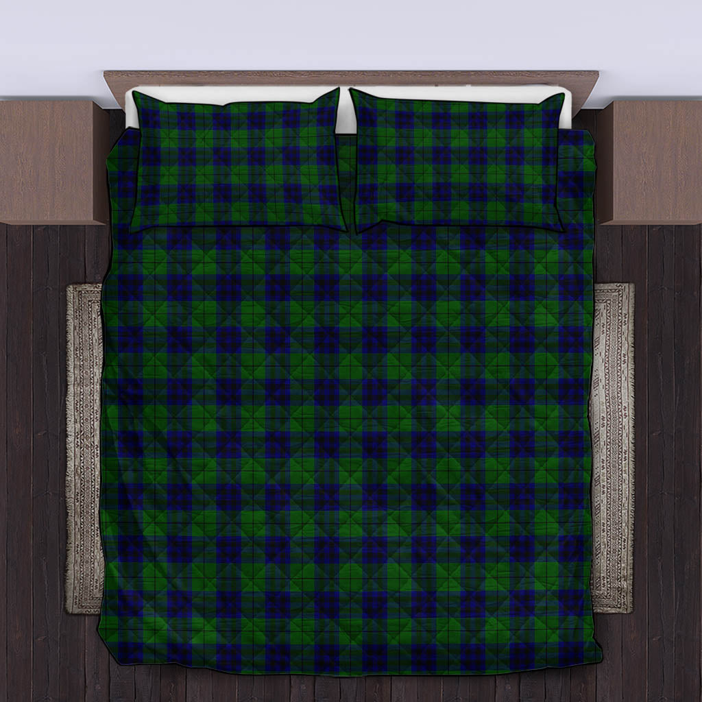 Keith Modern Tartan Quilt Bed Set King - Tartan Vibes Clothing