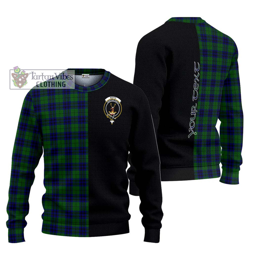 Keith Modern Tartan Knitted Sweater with Family Crest and Half Of Me Style Unisex - Tartanvibesclothing Shop