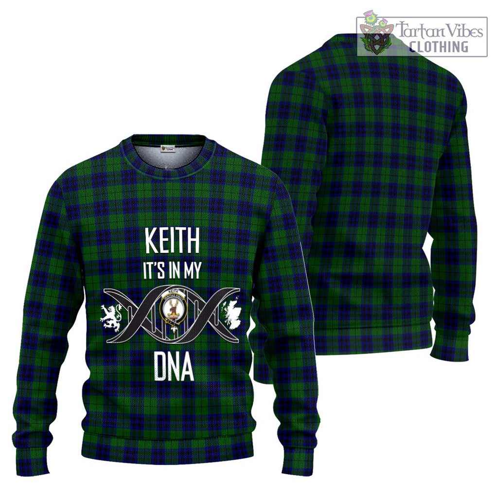 Keith Modern Tartan Knitted Sweater with Family Crest DNA In Me Style Unisex - Tartanvibesclothing Shop