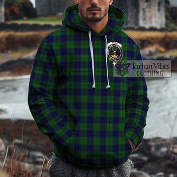 Keith Modern Tartan Cotton Hoodie with Family Crest