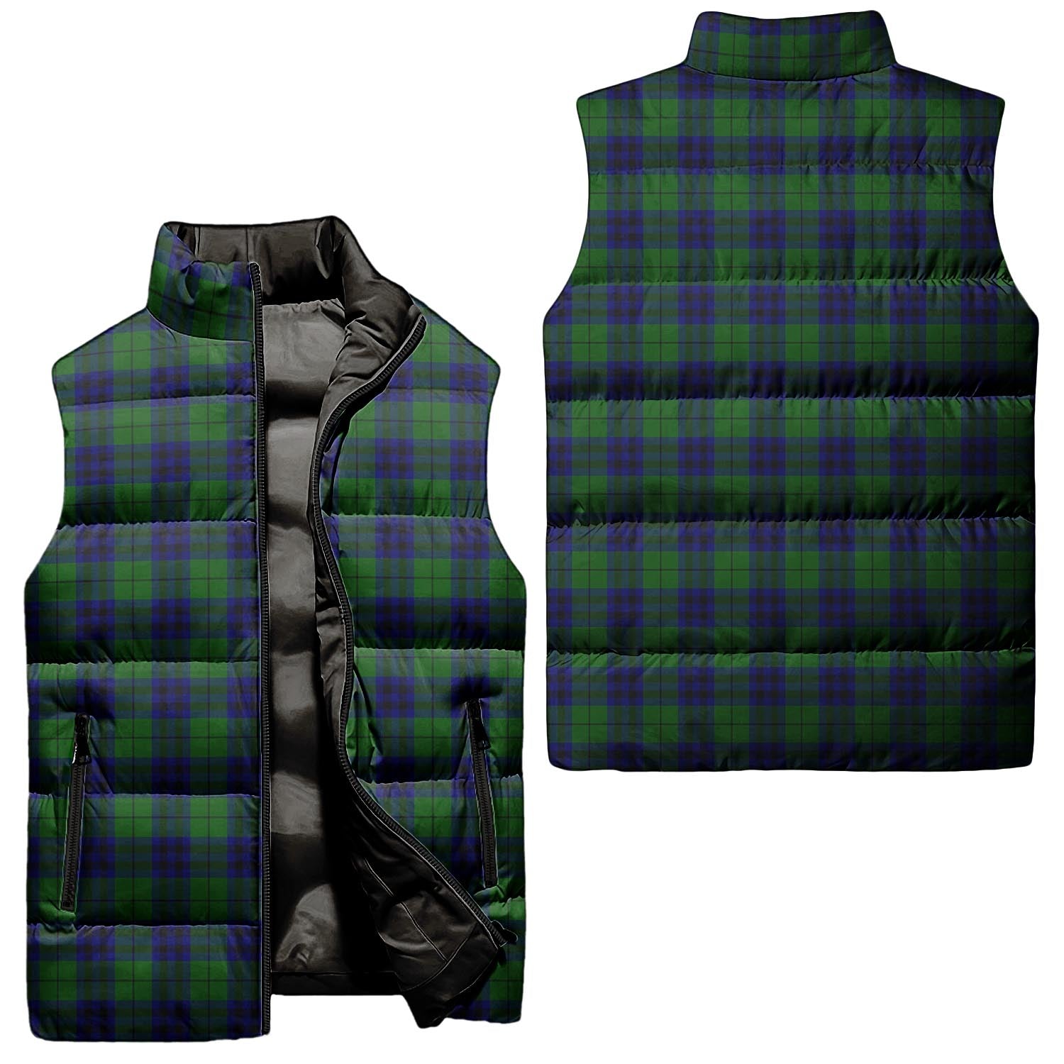 Keith Modern Tartan Sleeveless Puffer Jacket Unisex - Tartanvibesclothing