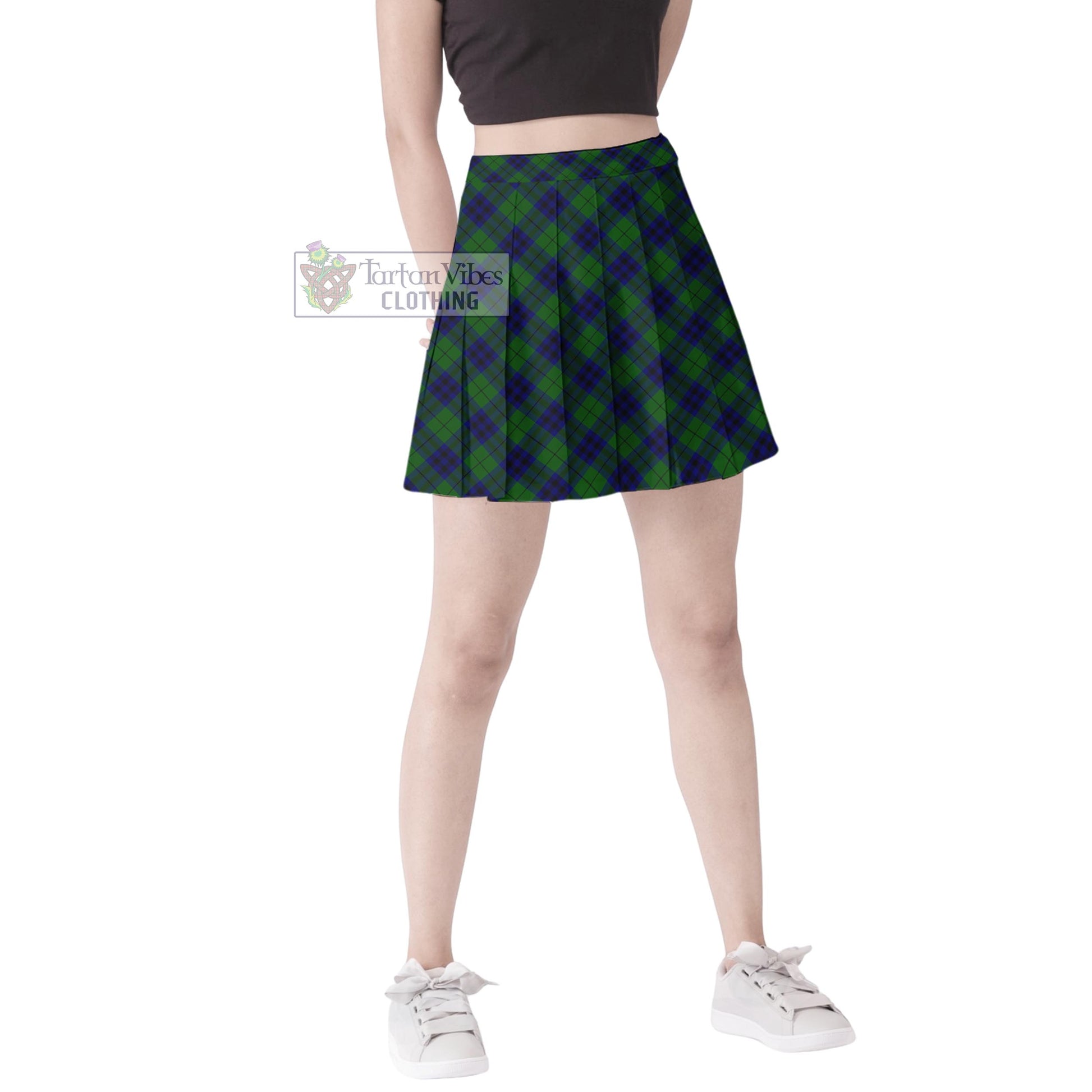Tartan Vibes Clothing Keith Modern Tartan Women's Plated Mini Skirt