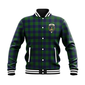 Keith Modern Tartan Baseball Jacket with Family Crest