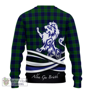 Keith Modern Tartan Ugly Sweater with Alba Gu Brath Regal Lion Emblem