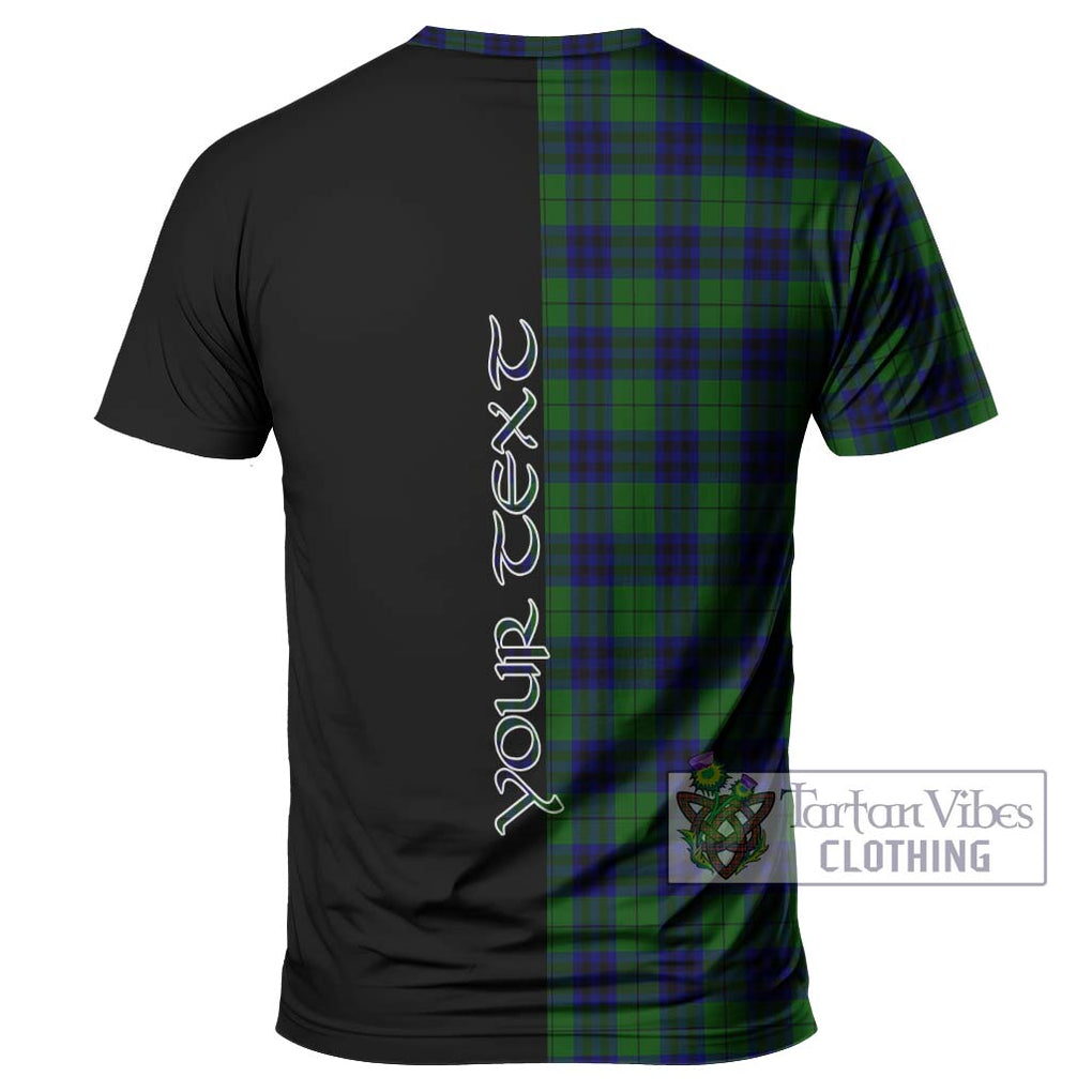 Keith Modern Tartan T-Shirt with Family Crest and Half Of Me Style - Tartanvibesclothing Shop