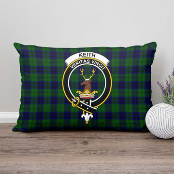 Keith Modern Tartan Pillow Cover with Family Crest