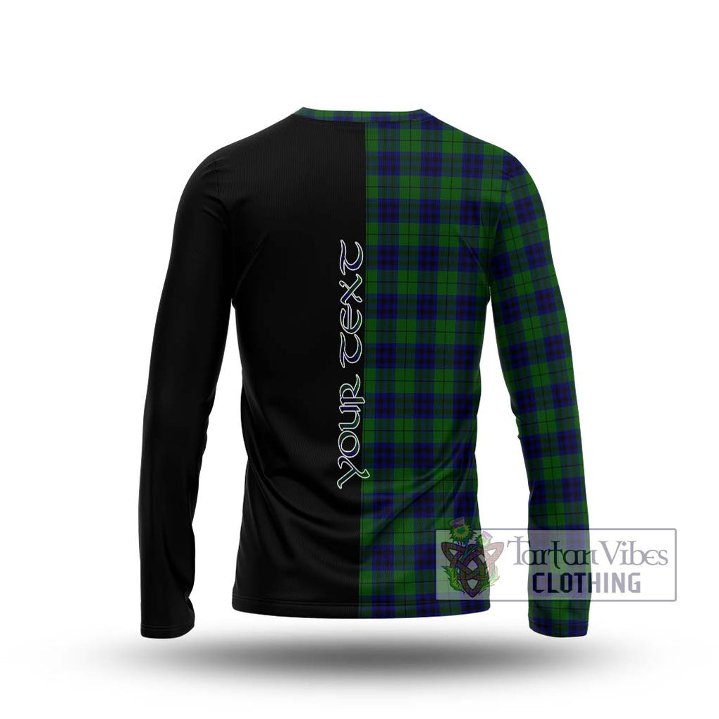 Keith Modern Tartan Long Sleeve T-Shirt with Family Crest and Half Of Me Style - Tartanvibesclothing Shop