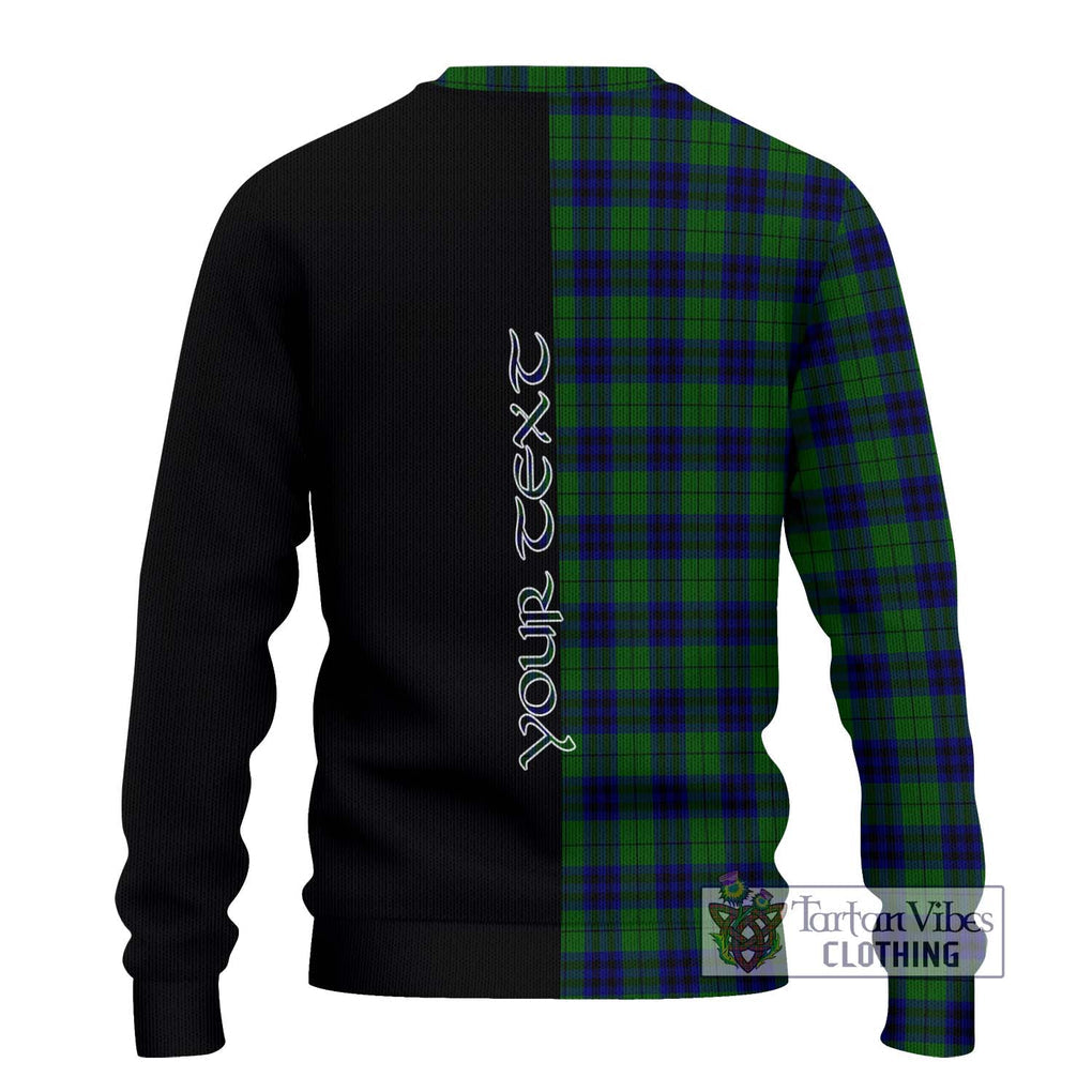 Keith Modern Tartan Knitted Sweater with Family Crest and Half Of Me Style - Tartanvibesclothing Shop