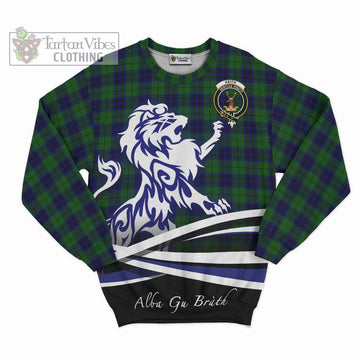 Keith Modern Tartan Sweatshirt with Alba Gu Brath Regal Lion Emblem