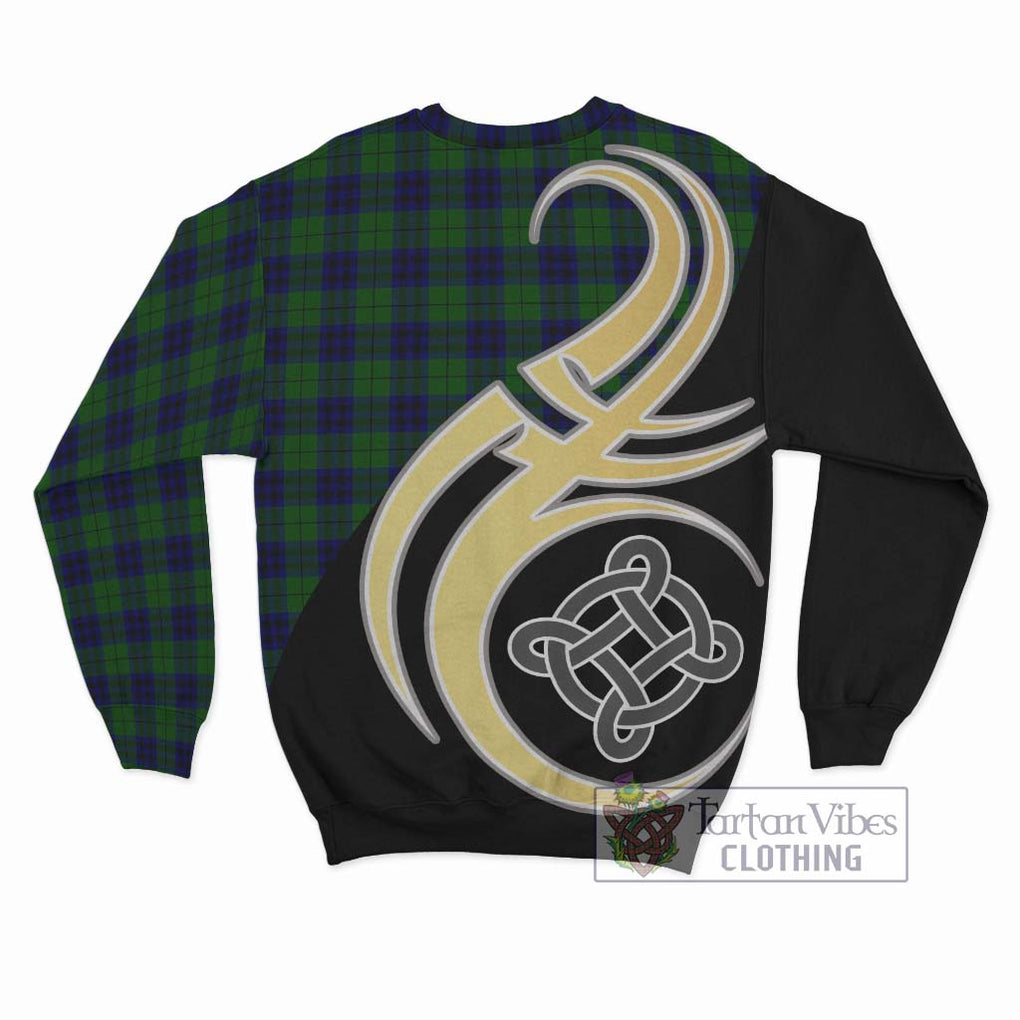 Keith Modern Tartan Sweatshirt with Family Crest and Celtic Symbol Style - Tartan Vibes Clothing