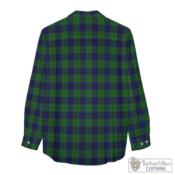 Keith Modern Tartan Womens Casual Shirt with Family Crest