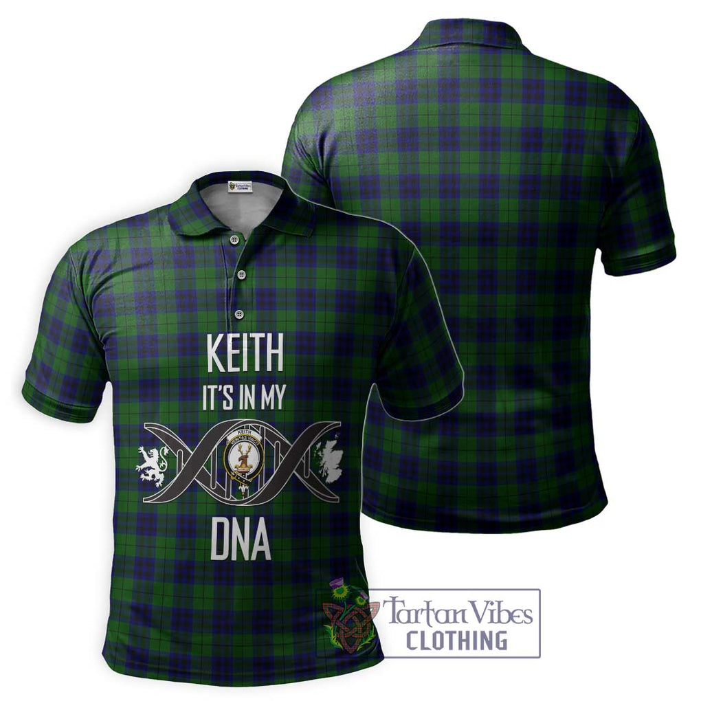 Keith Modern Tartan Polo Shirt with Family Crest DNA In Me Style - Tartanvibesclothing Shop