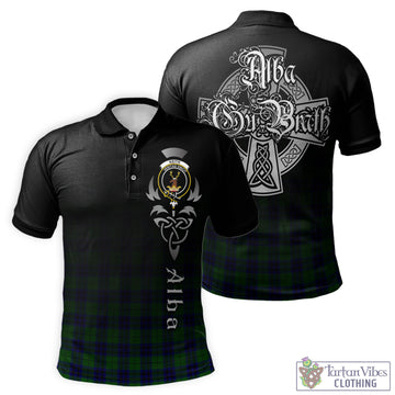 Keith Modern Tartan Polo Shirt Featuring Alba Gu Brath Family Crest Celtic Inspired