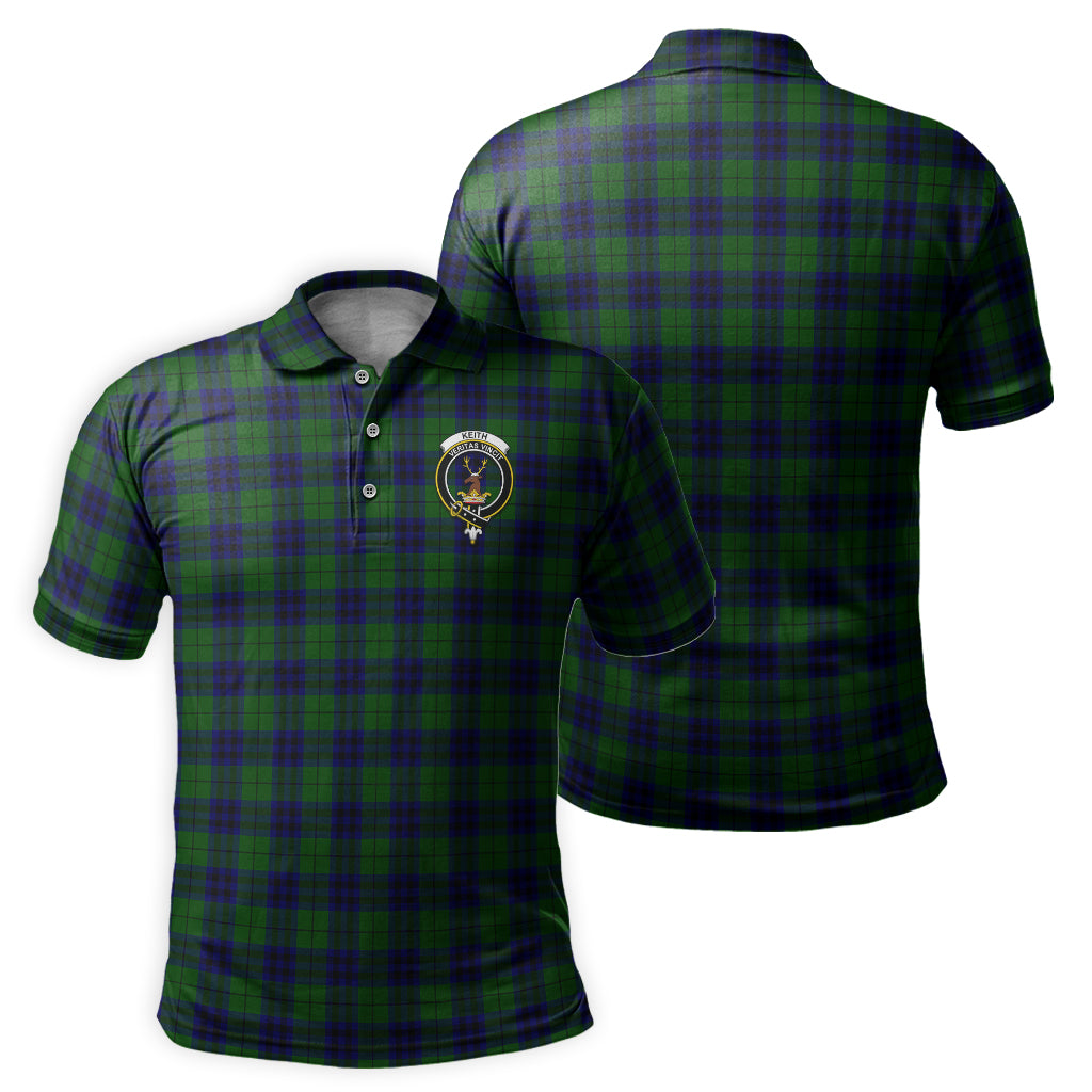 Keith Modern Tartan Men's Polo Shirt with Family Crest - Tartan Vibes Clothing