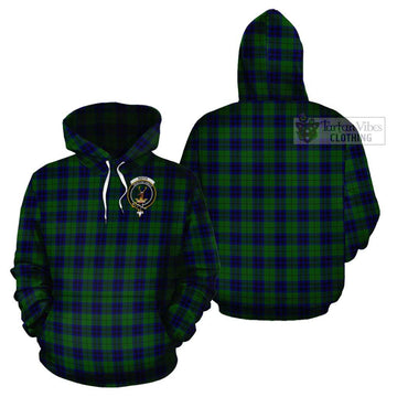 Keith Modern Tartan Cotton Hoodie with Family Crest