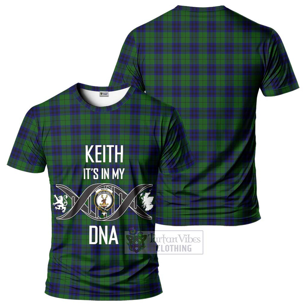 Keith Modern Tartan T-Shirt with Family Crest DNA In Me Style - Tartan Vibes Clothing