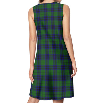 Keith Modern Tartan Womens Casual Dresses