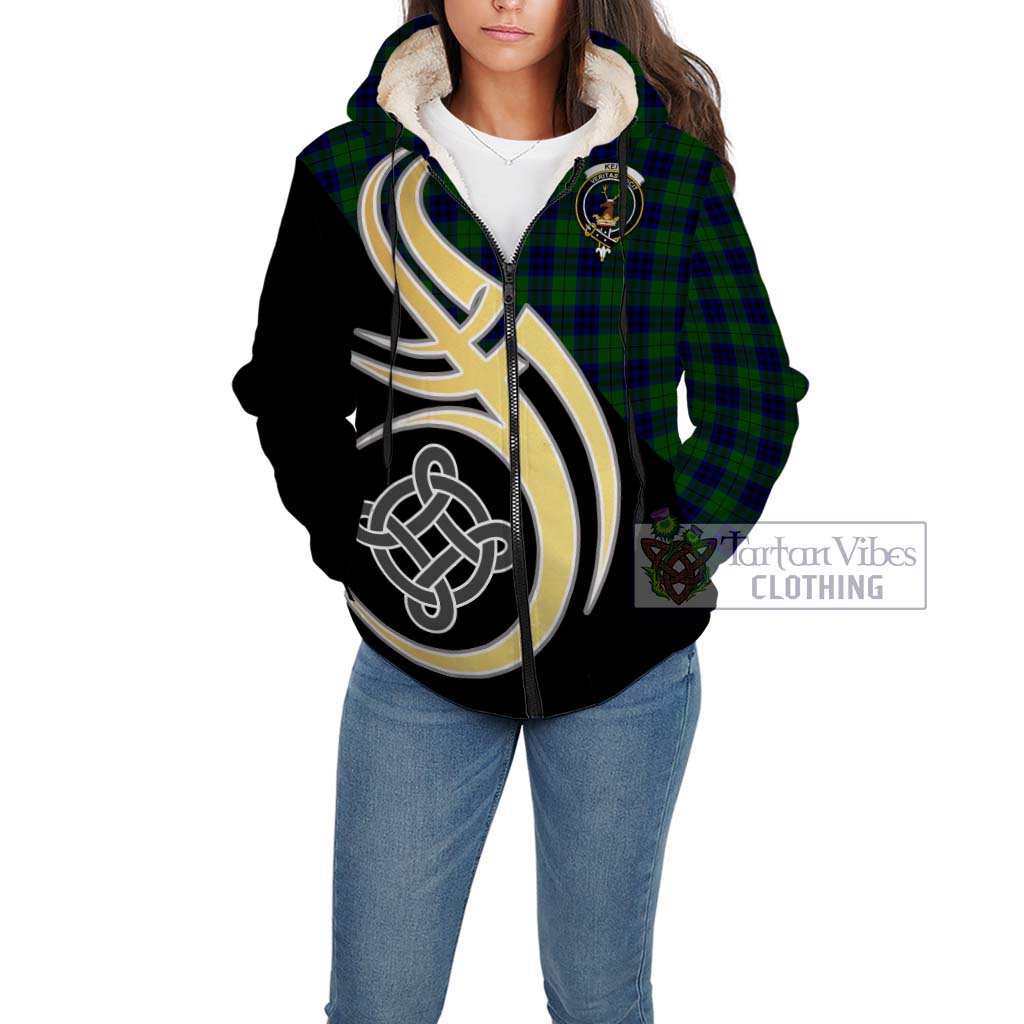 Keith Modern Tartan Sherpa Hoodie with Family Crest and Celtic Symbol Style Unisex - Tartan Vibes Clothing