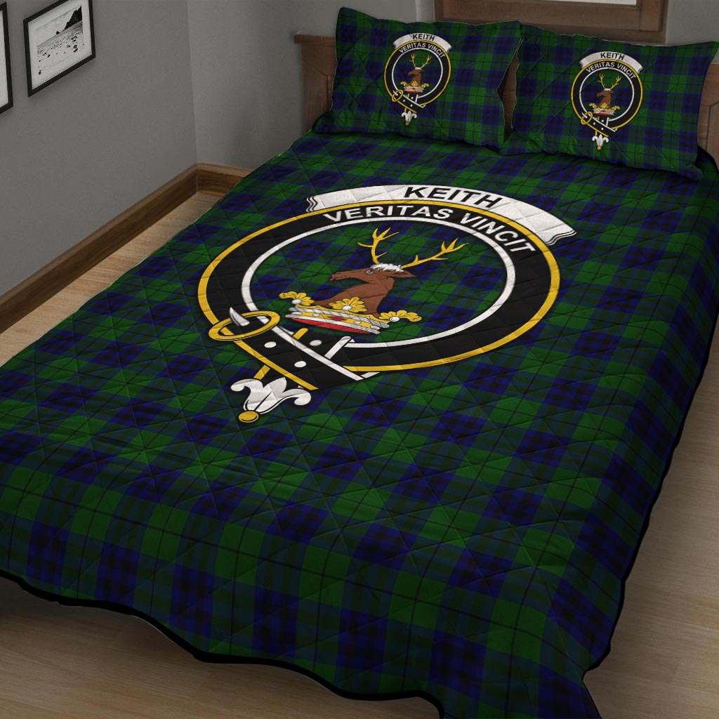 Keith Modern Tartan Quilt Bed Set with Family Crest - Tartan Vibes Clothing