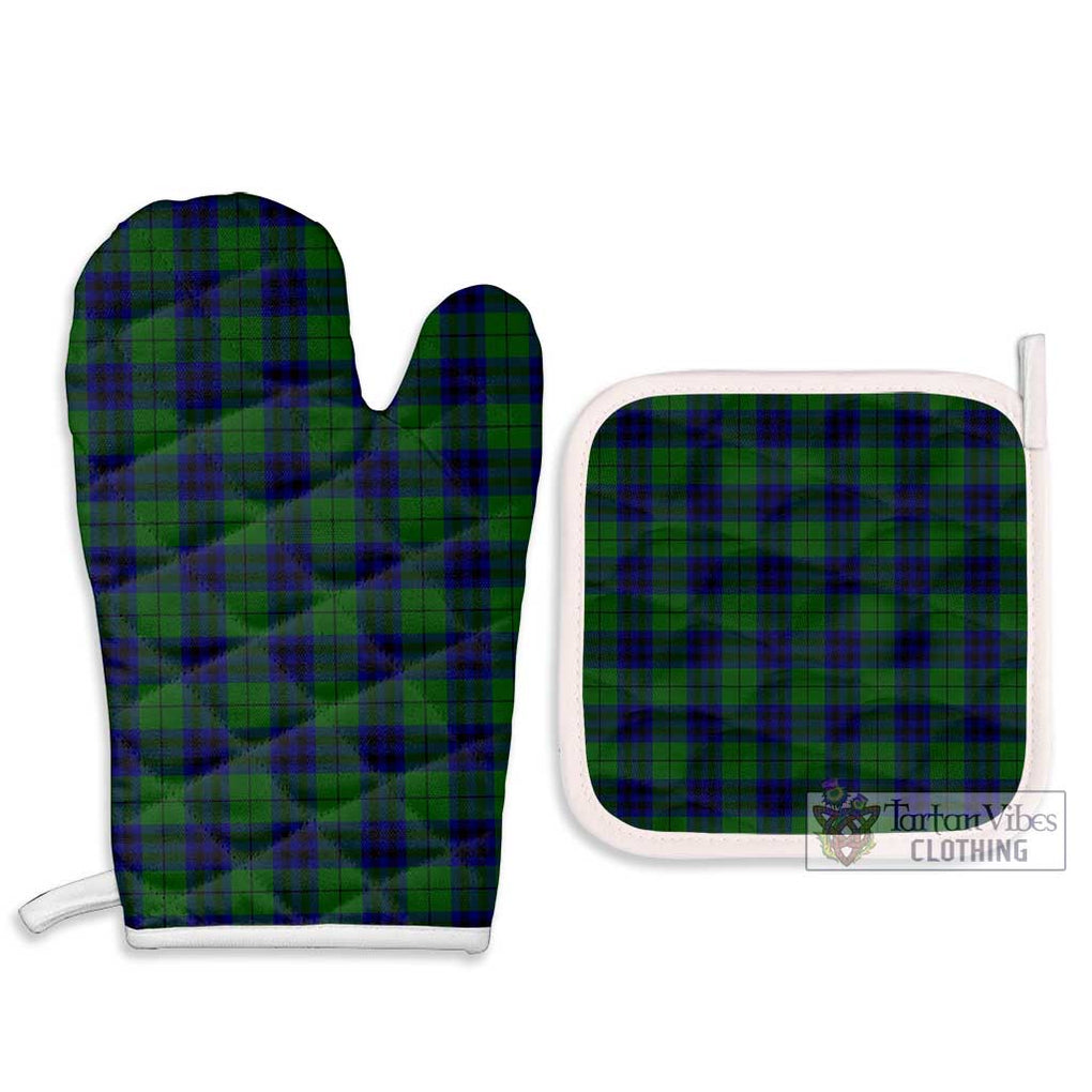 Keith Modern Tartan Combo Oven Mitt & Pot-Holder Combo 1 Oven Mitt & 2 Pot-Holder White - Tartan Vibes Clothing