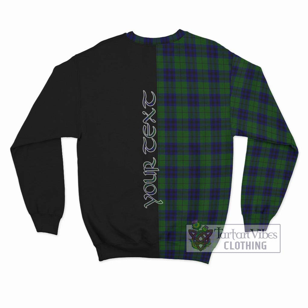 Keith Modern Tartan Sweatshirt with Family Crest and Half Of Me Style - Tartanvibesclothing Shop