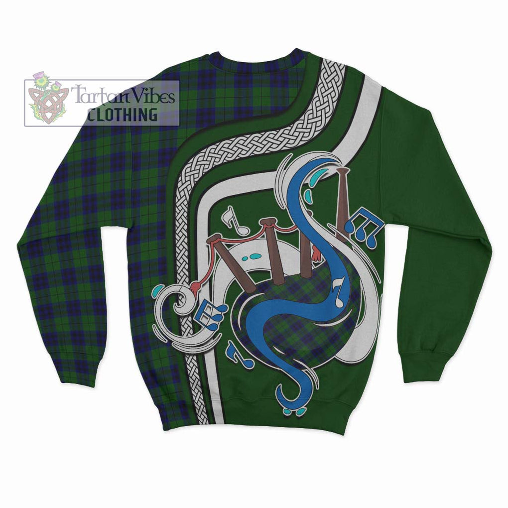 Tartan Vibes Clothing Keith Modern Tartan Sweatshirt with Epic Bagpipe Style