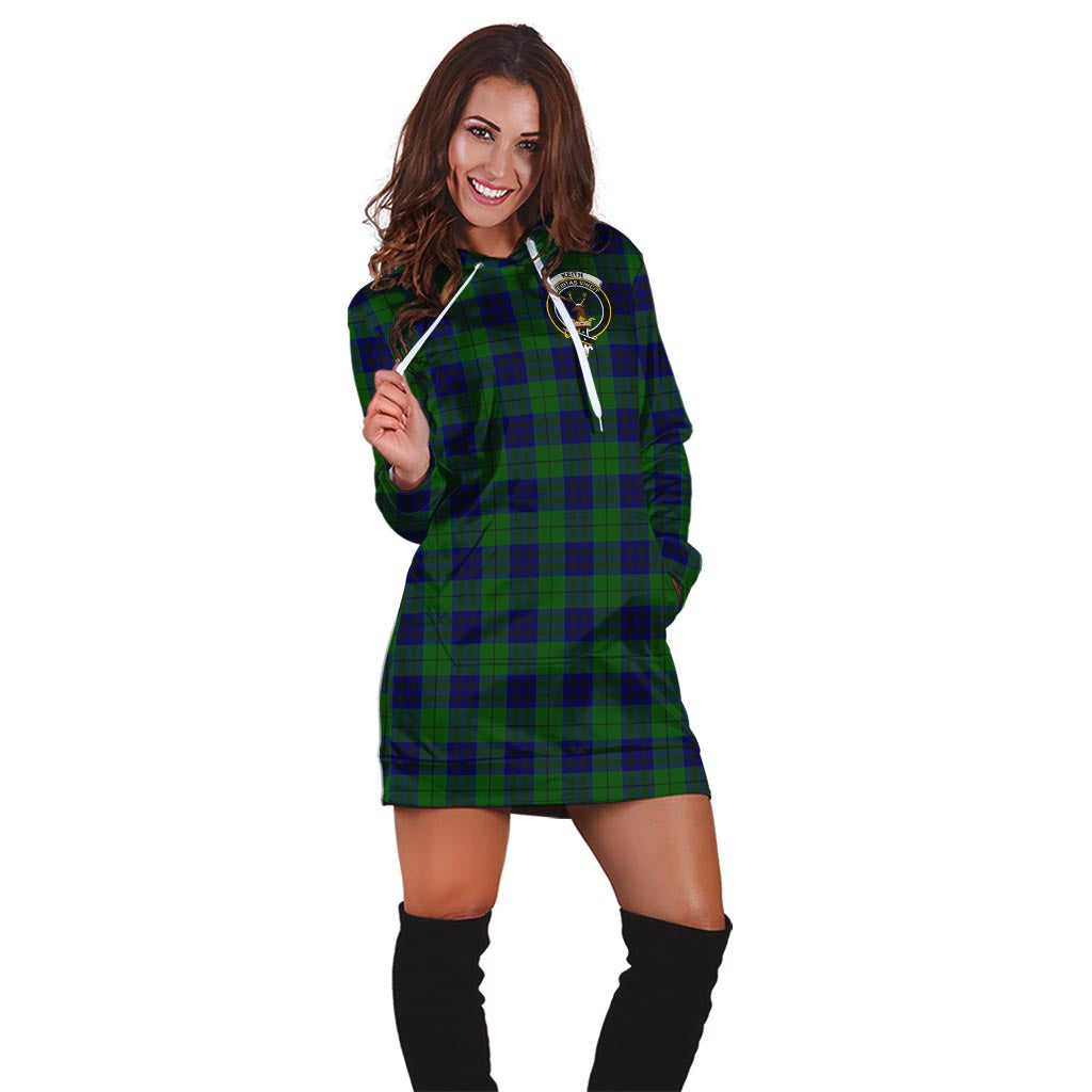 Keith Modern Tartan Hoodie Dress with Family Crest - Tartan Vibes Clothing