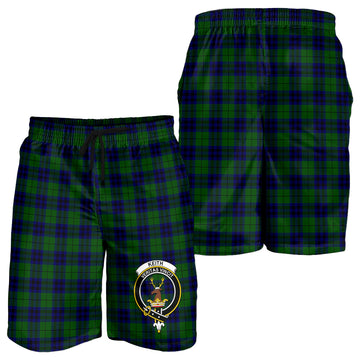 Keith Modern Tartan Mens Shorts with Family Crest