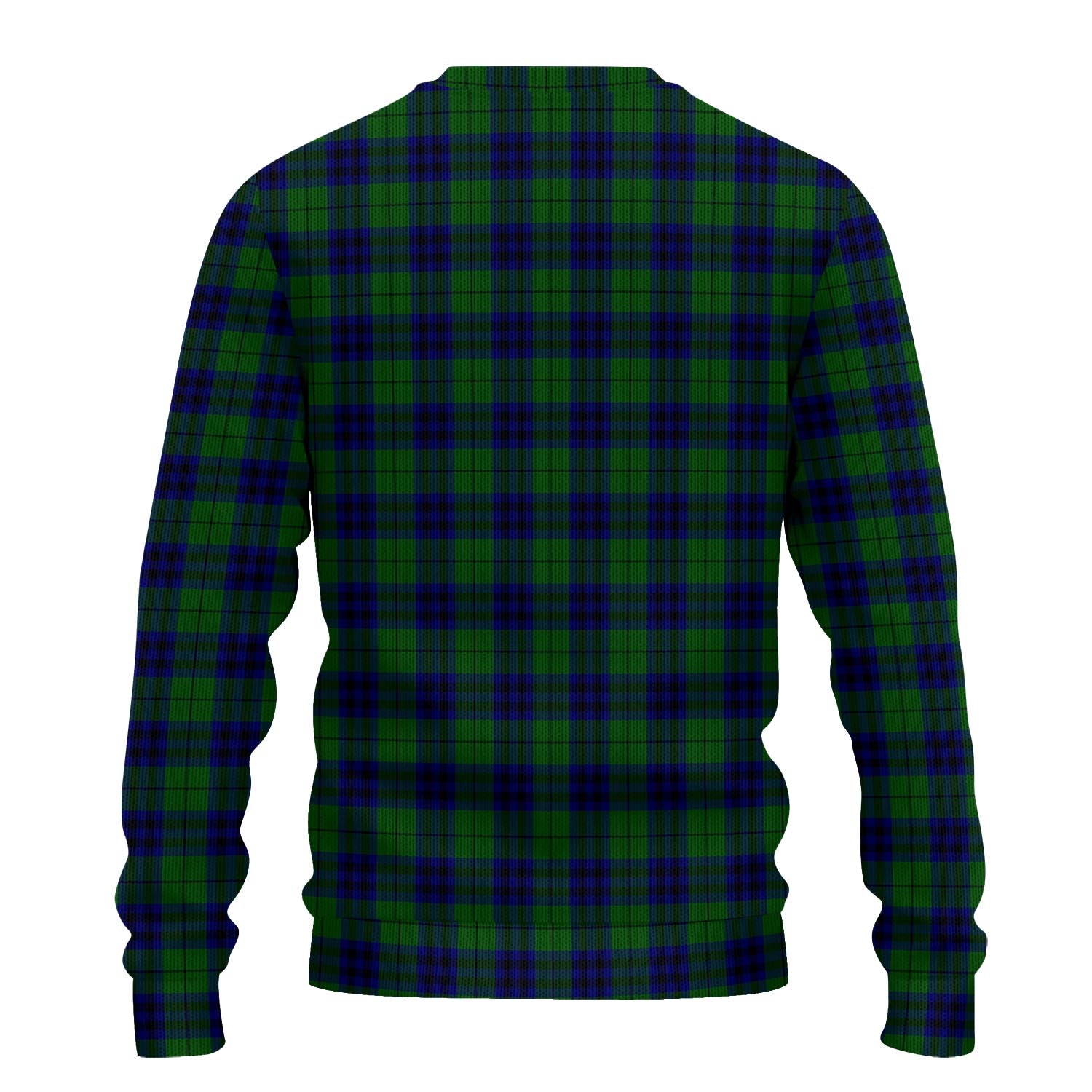 Keith Modern Tartan Knitted Sweater with Family Crest - Tartanvibesclothing