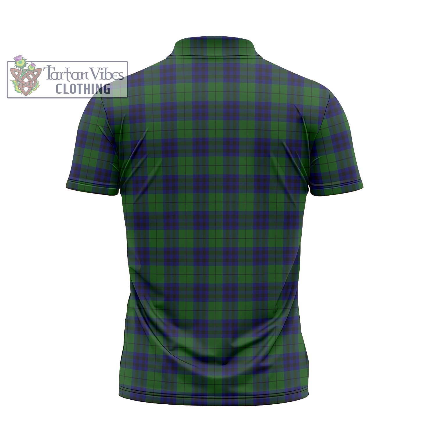 Tartan Vibes Clothing Keith Modern Tartan Zipper Polo Shirt with Family Crest