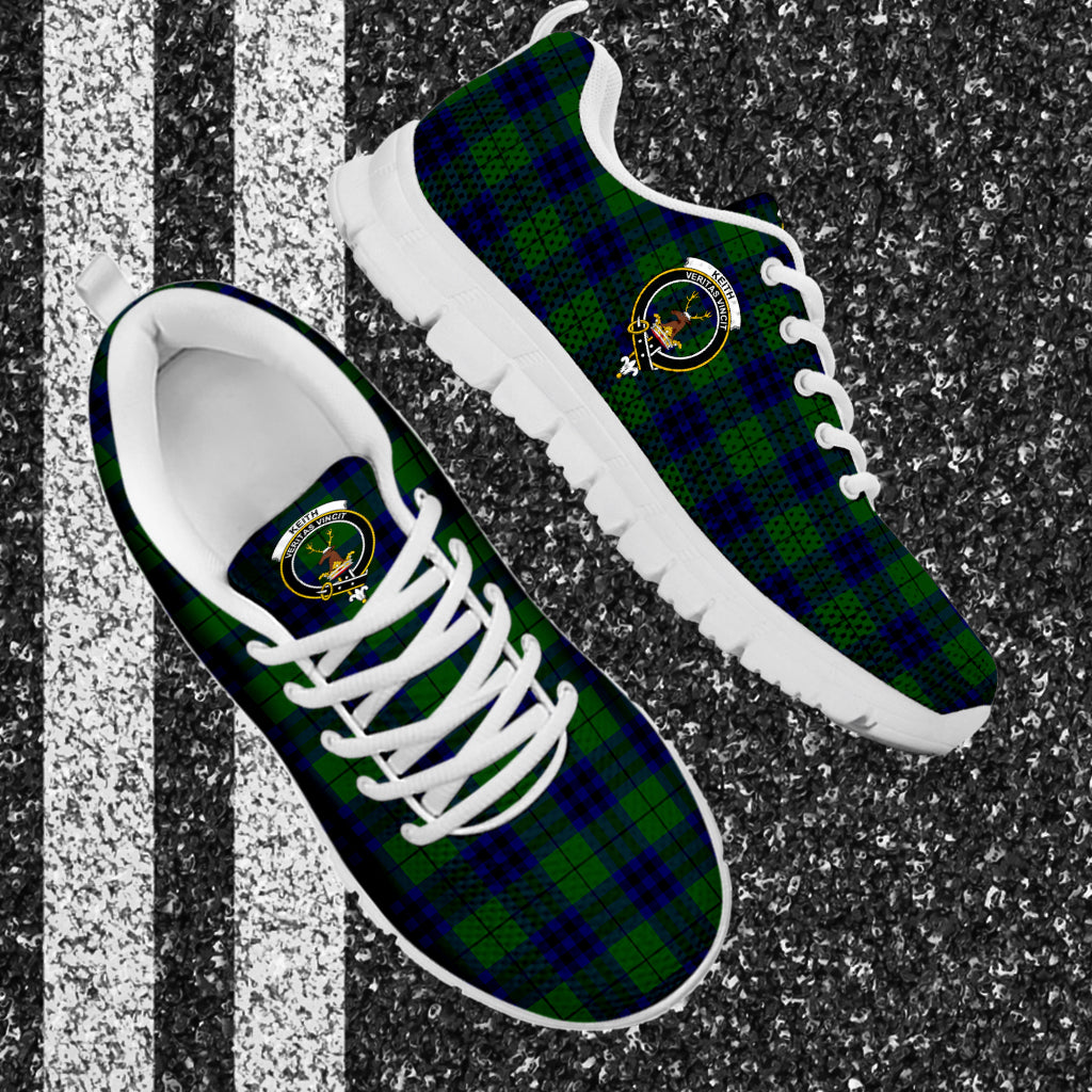 Keith Modern Tartan Sneakers with Family Crest - Tartan Vibes Clothing