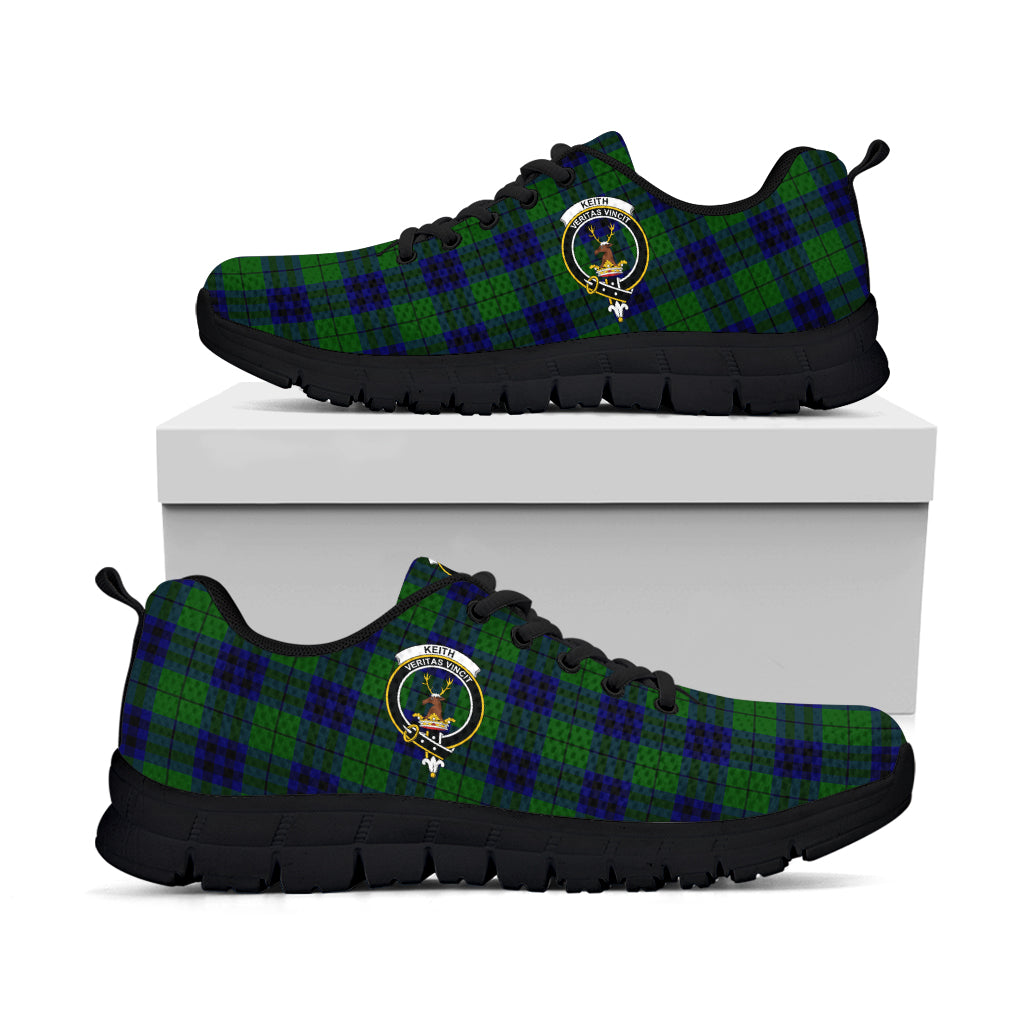 Keith Modern Tartan Sneakers with Family Crest - Tartan Vibes Clothing