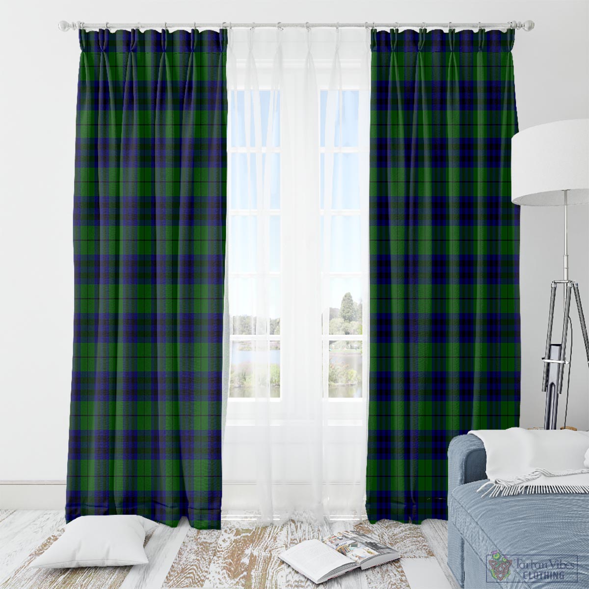 Keith Modern Tartan Window Curtain