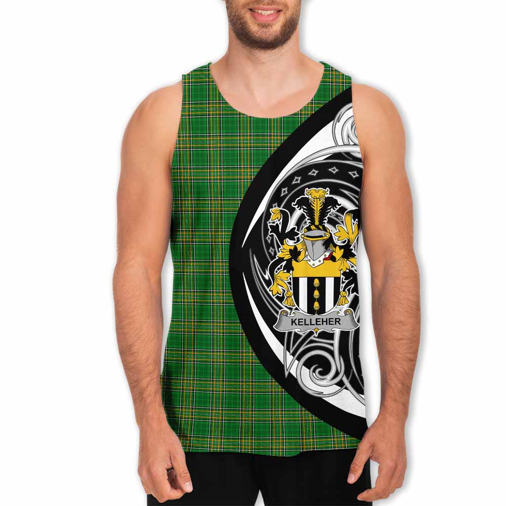 Kelleher Irish Clan Men's Tank Top Celtic Circle Style Men - Tartan Vibes Clothing