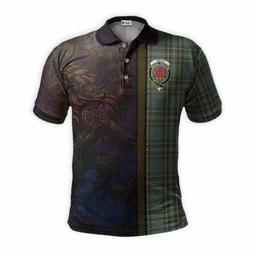 Kelly Tartan Family Crest Polo Shirt Alba Gu Brath Be Brave Lion Ancient Style Kid - Tartan Vibes Clothing